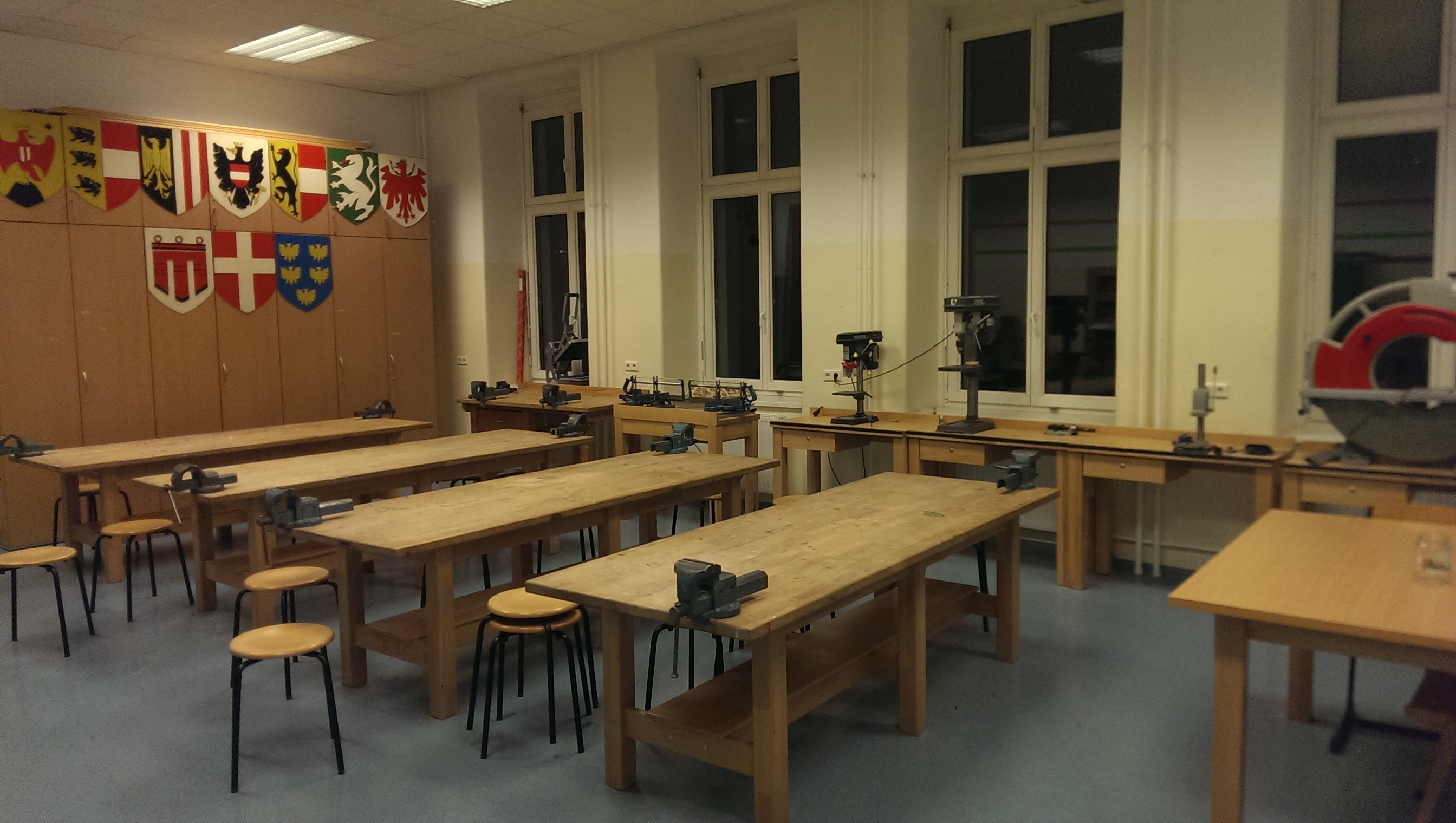 Werkraum und Lernumgebung der Schule